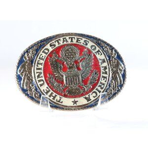 Belt Buckle The United States of America Solid Metal Buckle USA